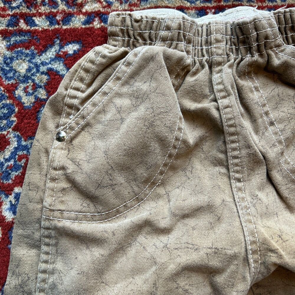 VTG OUTDOOR HUNTING PATTERNED PLAY PANTS KIDS YOUTH SIZE 5 ELASTIC